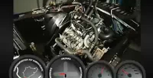 Тестовый стенд Porsche для двигателей