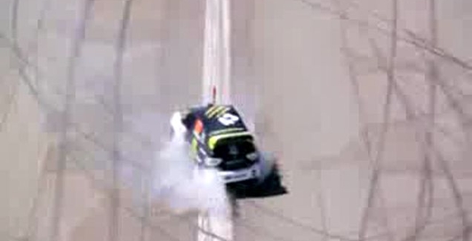 Кен Блок и его друг на карте