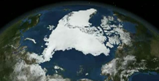 Поражает скорость таянья льдов Арктики.