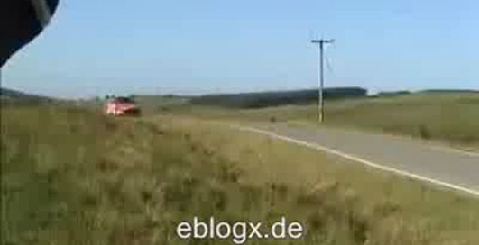 Страшная и одновременно эффектная авария на ралли