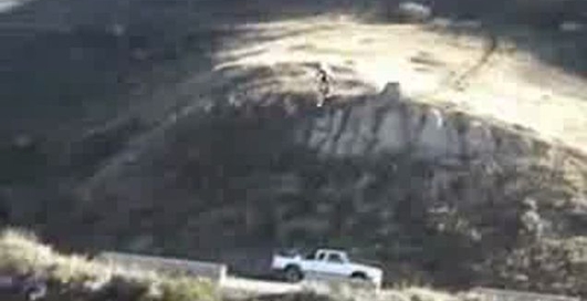 Опасный трюк на велике