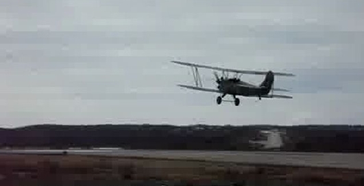 Аварийная посадка самолета  По-2