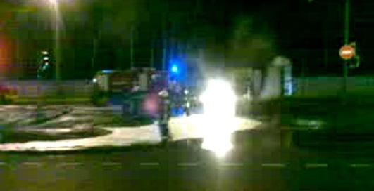 Газель горит