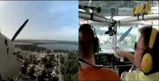 Вынужденная посадка самолета на шоссе