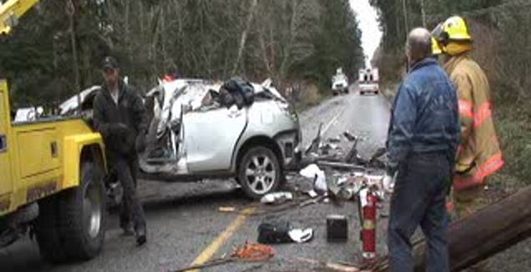 Страшная авария на трассе