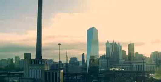 Разрушение трубы в замедленной съёмке