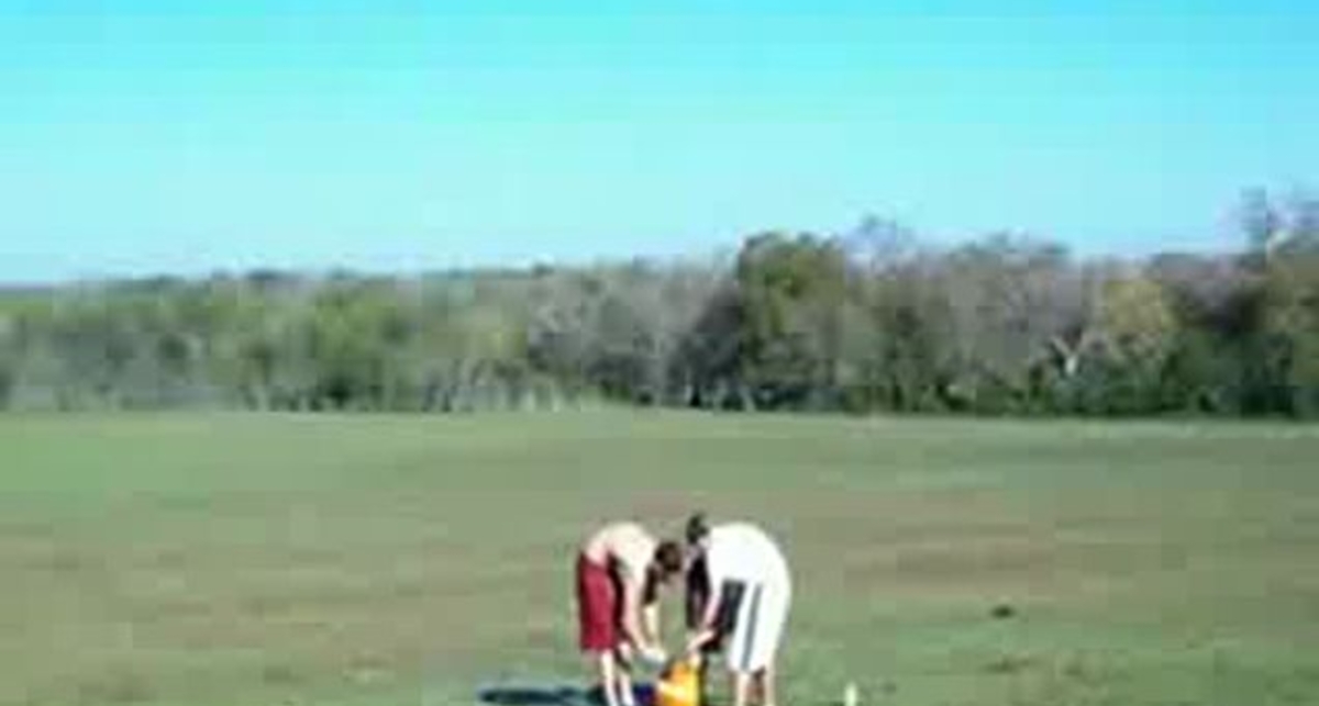 Мощный взрыв тыквы!