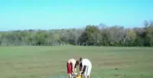 Мощный взрыв тыквы!