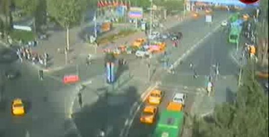 У автобуса отказали тормоза