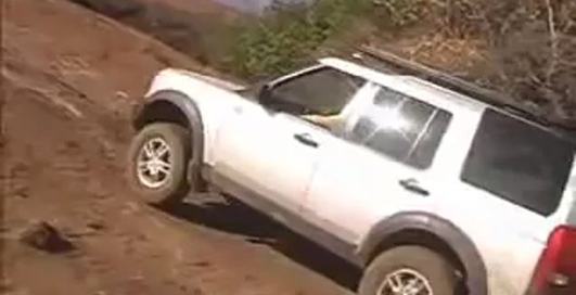Экстремальное вождение на Land Rover'e