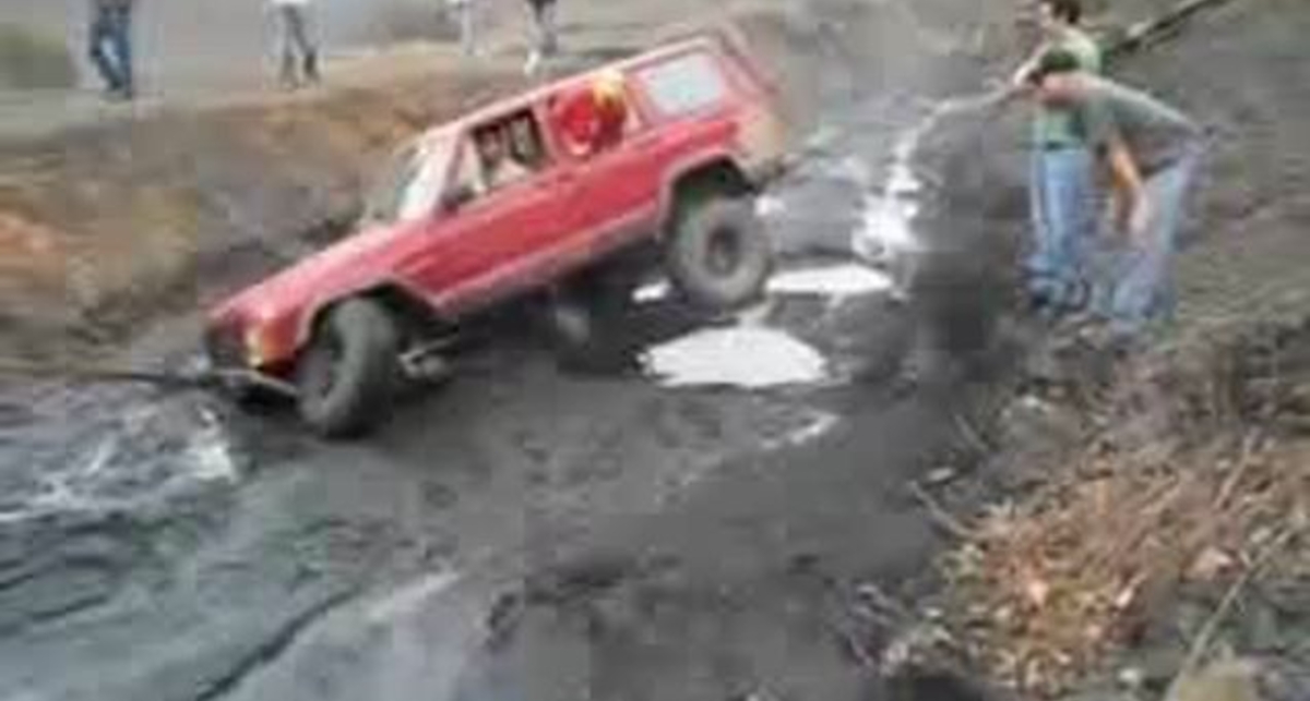 Увяз по уши в грязи!