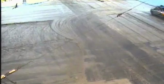 Джип снес ВАЗ с дороги!