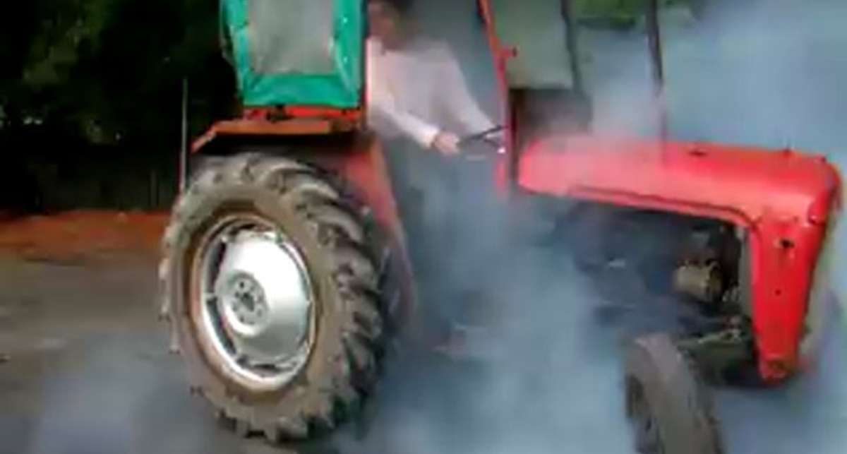 Отжиг на тракторе