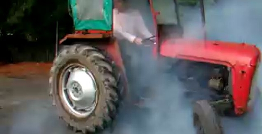 Отжиг на тракторе