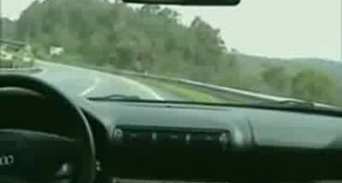 Занос на скорости в 150кмч - закончился удачно