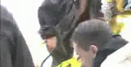 Авария снегохода на воде