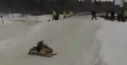 Разогнался на трамплине