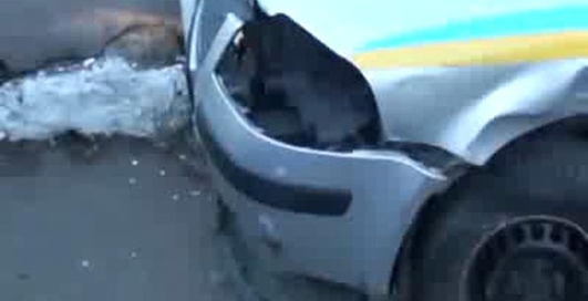 Авария ДПС машины