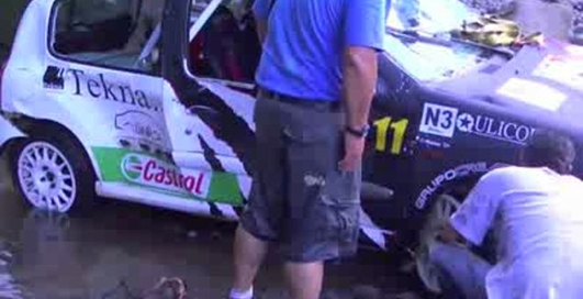 Авария на гонках