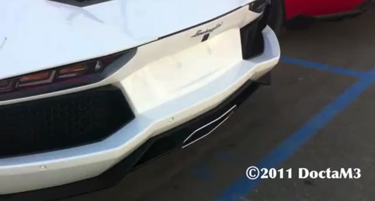 Exclusive Aventador Start & Revving with Tachometer View