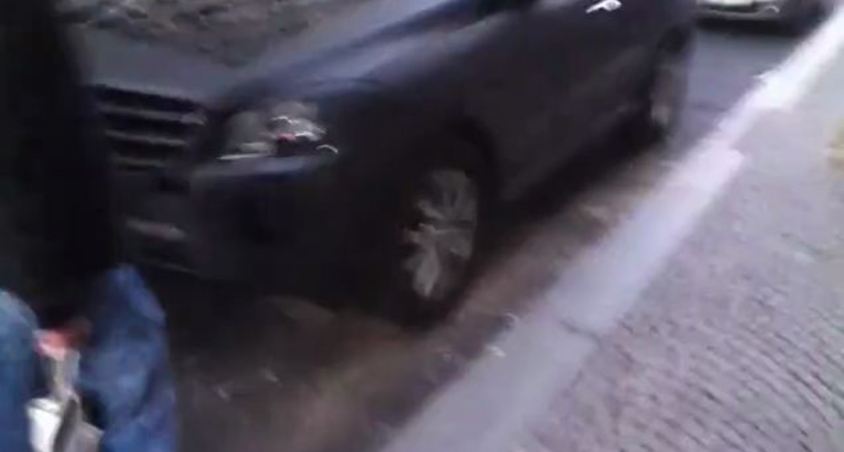 New Mercedes ML covered