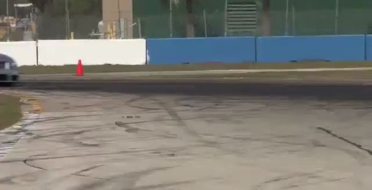 Cadillac Racing with CTS-V Coupe testing at Sebring