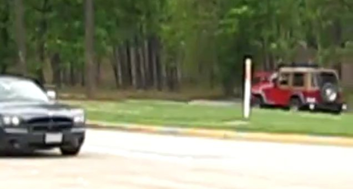 Pontiac GTO burnout crash