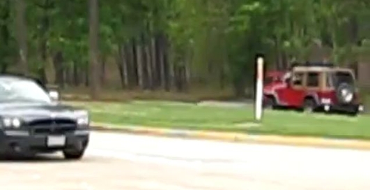 Pontiac GTO burnout crash