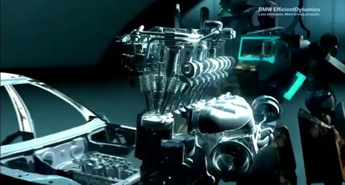 BMW TwinPower Turbo Engines CGI animation