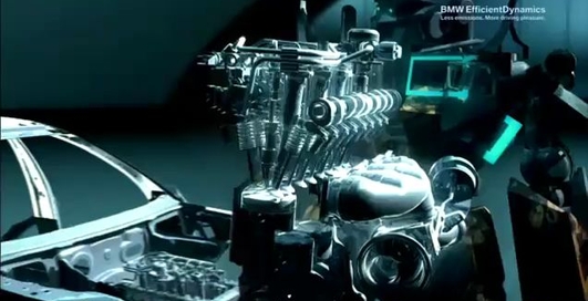 BMW TwinPower Turbo Engines CGI animation