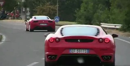 Трибьют Ferrari на гонках Mille Migl - Enzo, F50, F40, 599 GTO & More