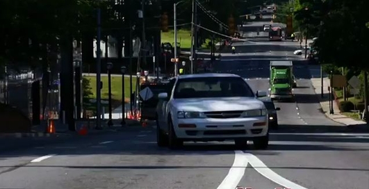 Дрифтеры промчались по центру города