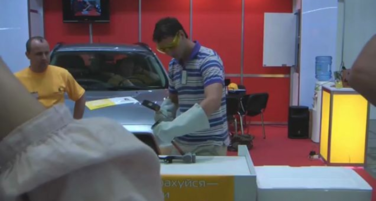 SIA 2011 испытание замка construct жидким азотом