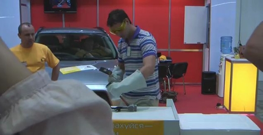 SIA 2011 испытание замка construct жидким азотом