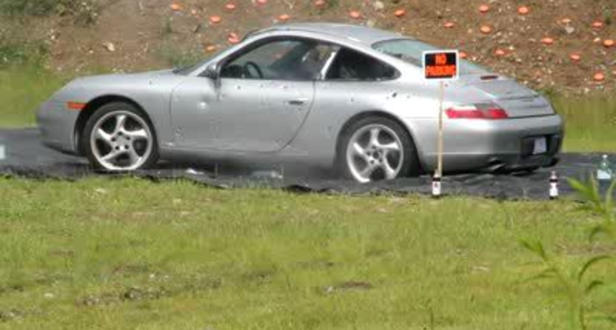 Порше - объект стрельбы