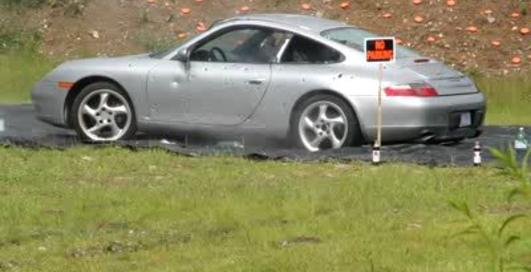 Порше - объект стрельбы