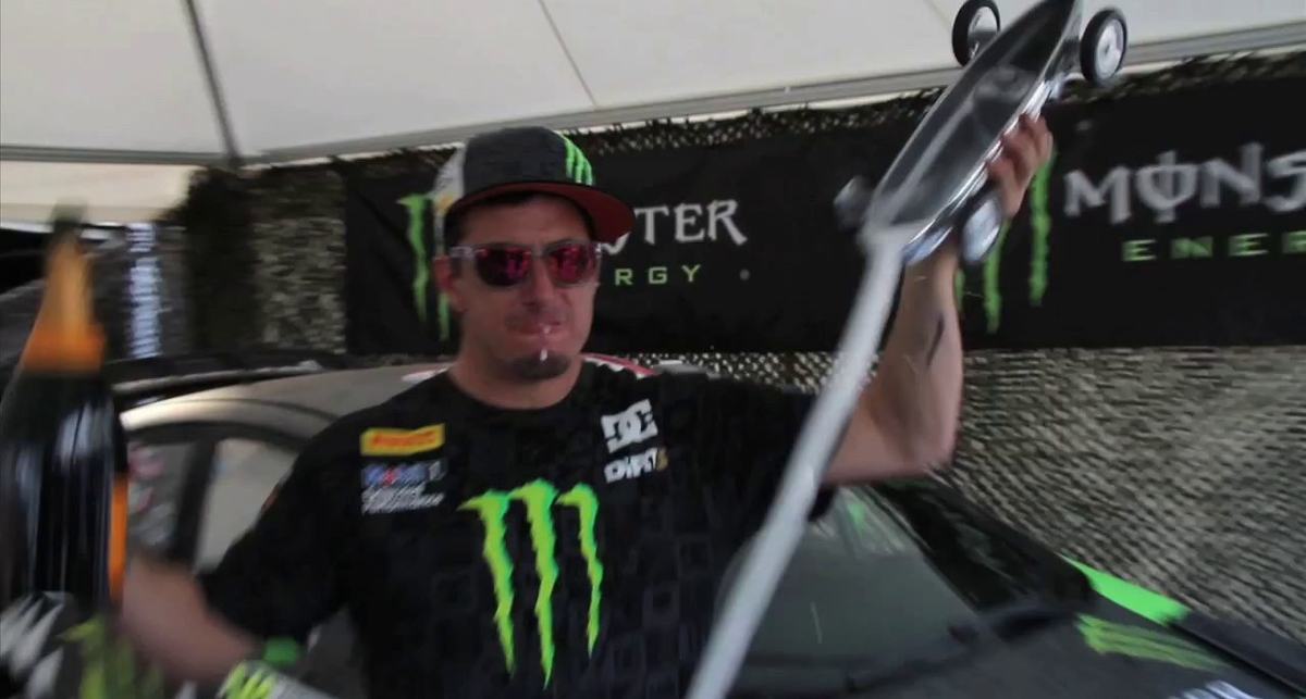 Ken Block defends last year's hooning title at 2011 Goodwood Festival