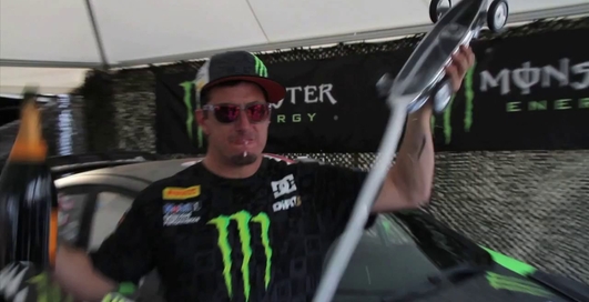 Ken Block defends last year's hooning title at 2011 Goodwood Festival
