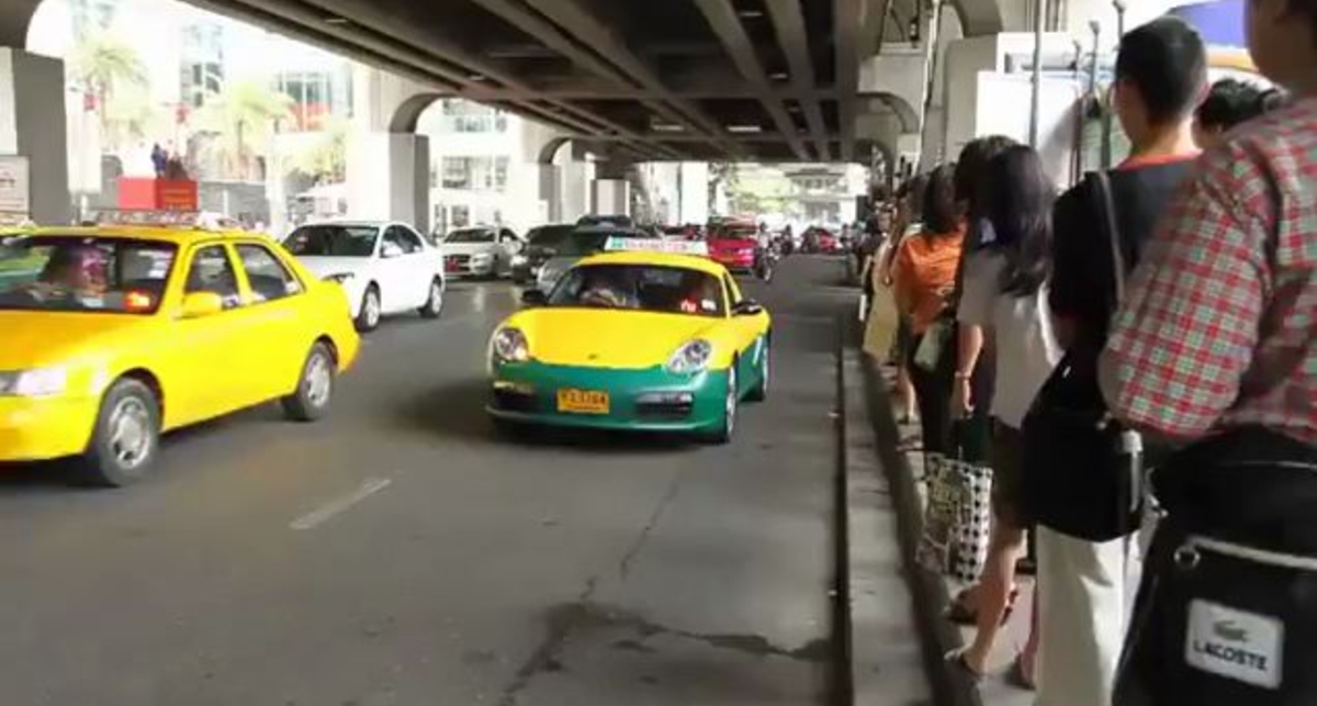 Taxi Porsche In Bangkok Thailand