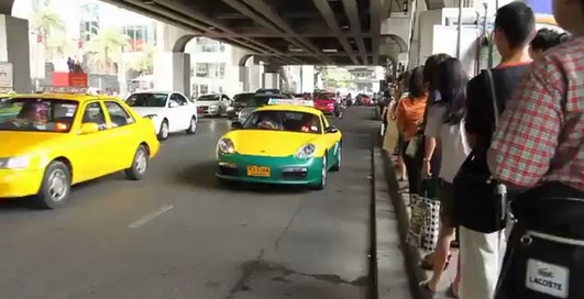 Taxi Porsche In Bangkok Thailand