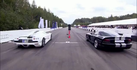 Koenigsegg CCXF vs Dodge Viper Supercharged