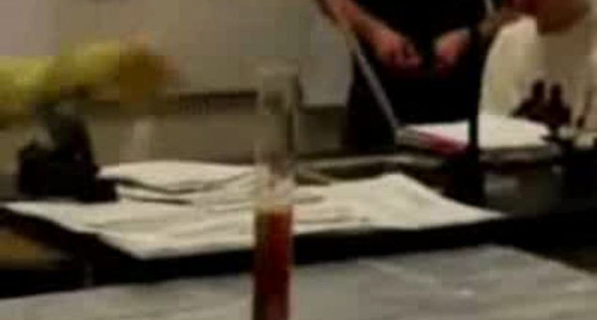 Пена из пробирки