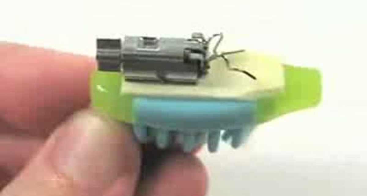 Вибратор на зубной щётке