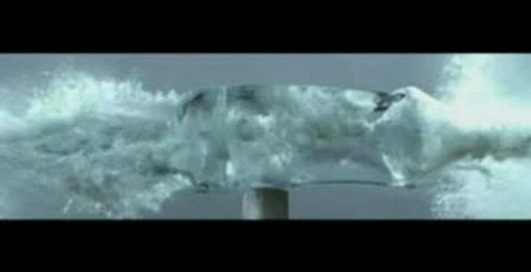 Полёт пули. 5000 кадров в секунду.