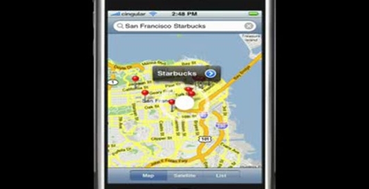 Google maps on iPhone