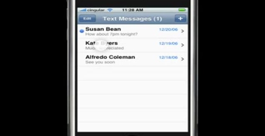 Вроде бы сообщения в iPhone