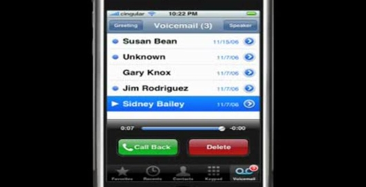 Голосовая почта. iPhone