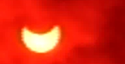 Солнечное затмение. Москва