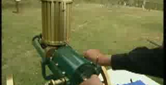 Shooting a .22 cal gatling gun