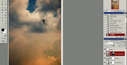 Уроки фотошопа - Корректирующие слои. Пример 1